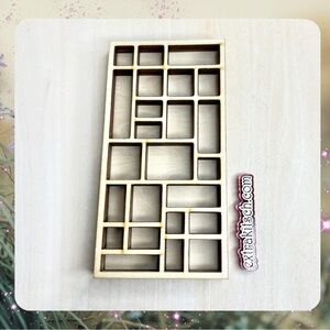 Mini Curio Printers Shelf DIY Kit Craft Night - Mini Bookshelf DIY Kit